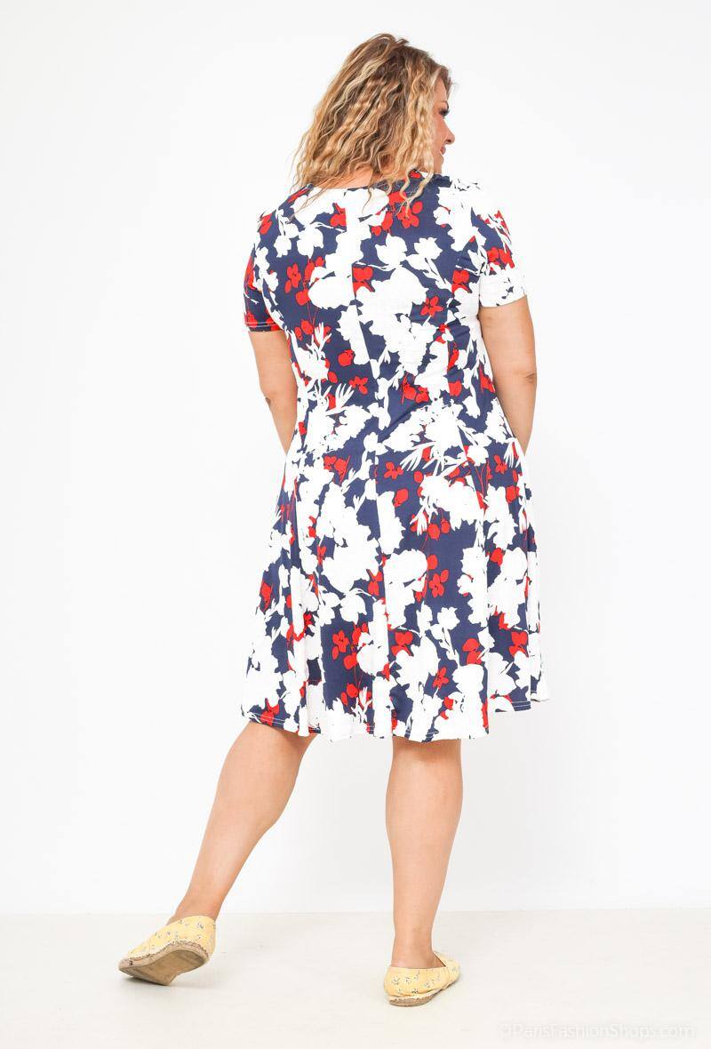 Plus Size Printed Dress