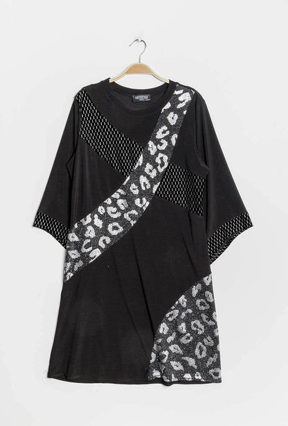 Plus Size Leopard shiny dress