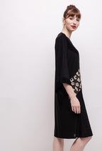 Leopard Shiny Dress i Plus Size