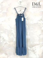 Plus Size Long dress with seashells sizes 38 to 54