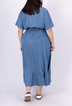 Plus Size Long Dress CHANGE HEANCE IN DANEL TENCEL