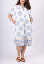 Plus Size Lång Klänning Dandelion Print T38 till T54