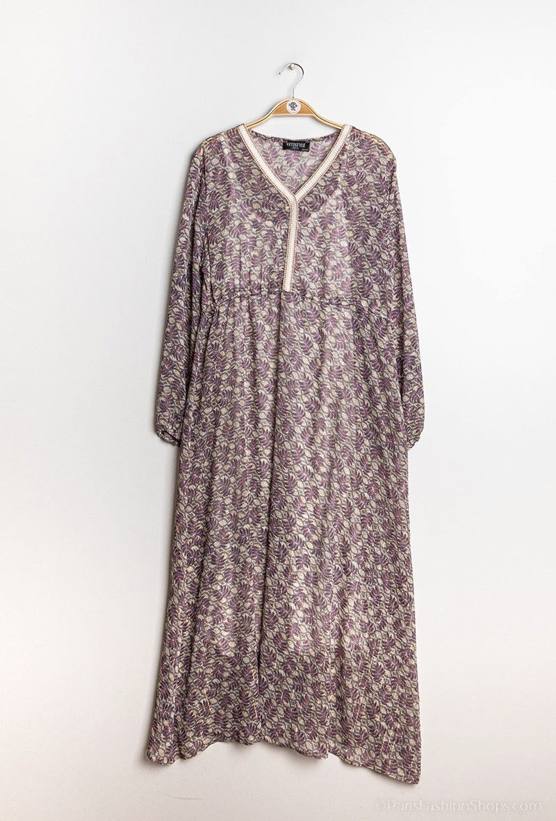 Plus Size Long printed dress