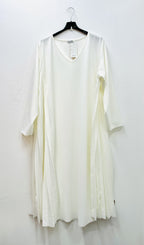 Pleated long dress i Stor Storlek