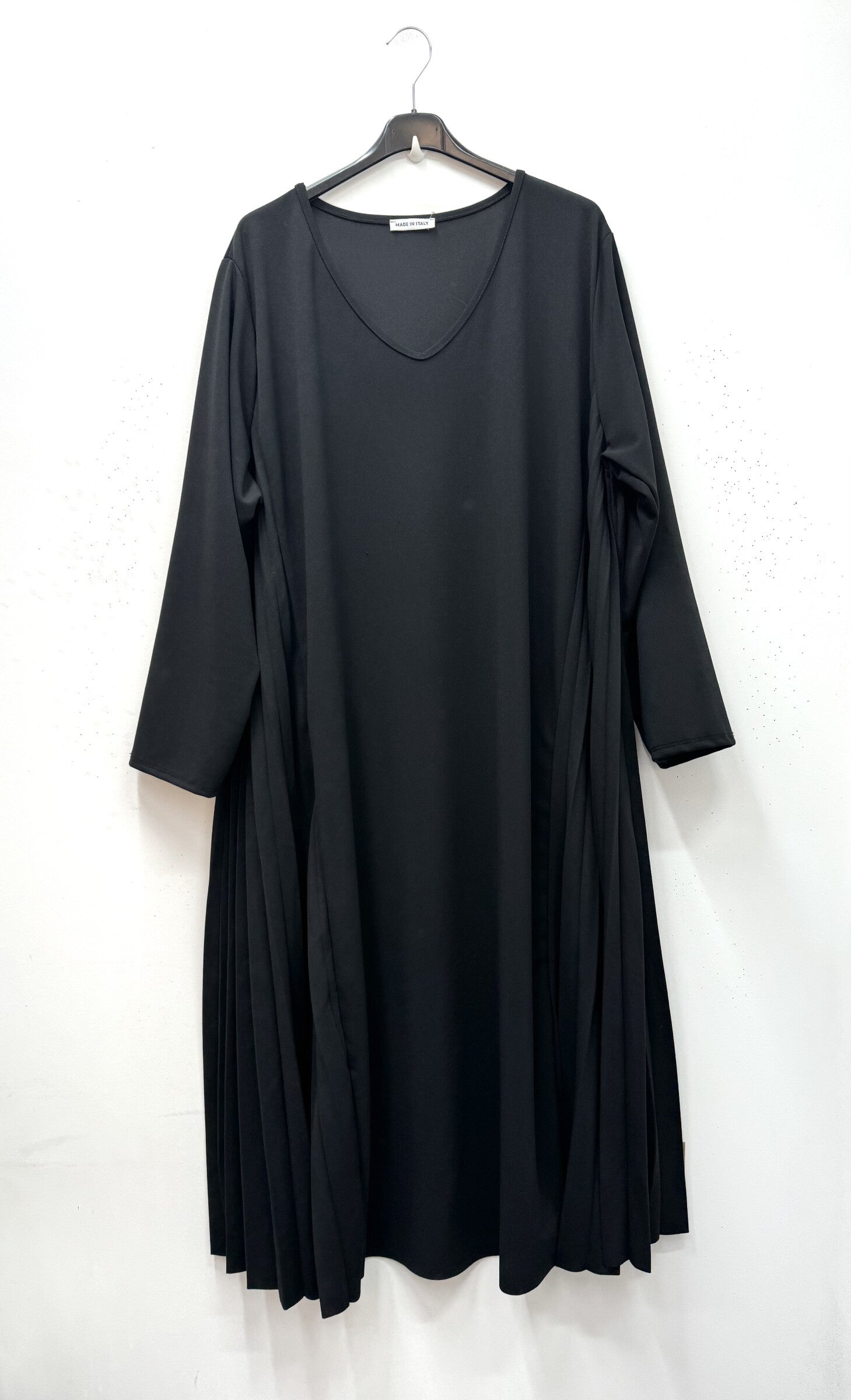 Pleated long dress i Plus Size