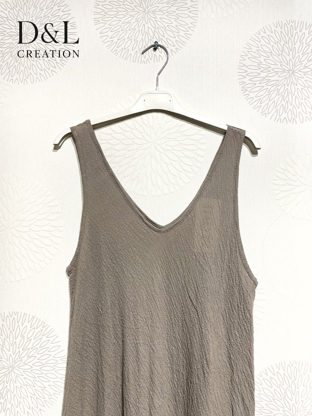 Plus Size Sleeveless Dress V-Neck in Waze Ultra Stretch