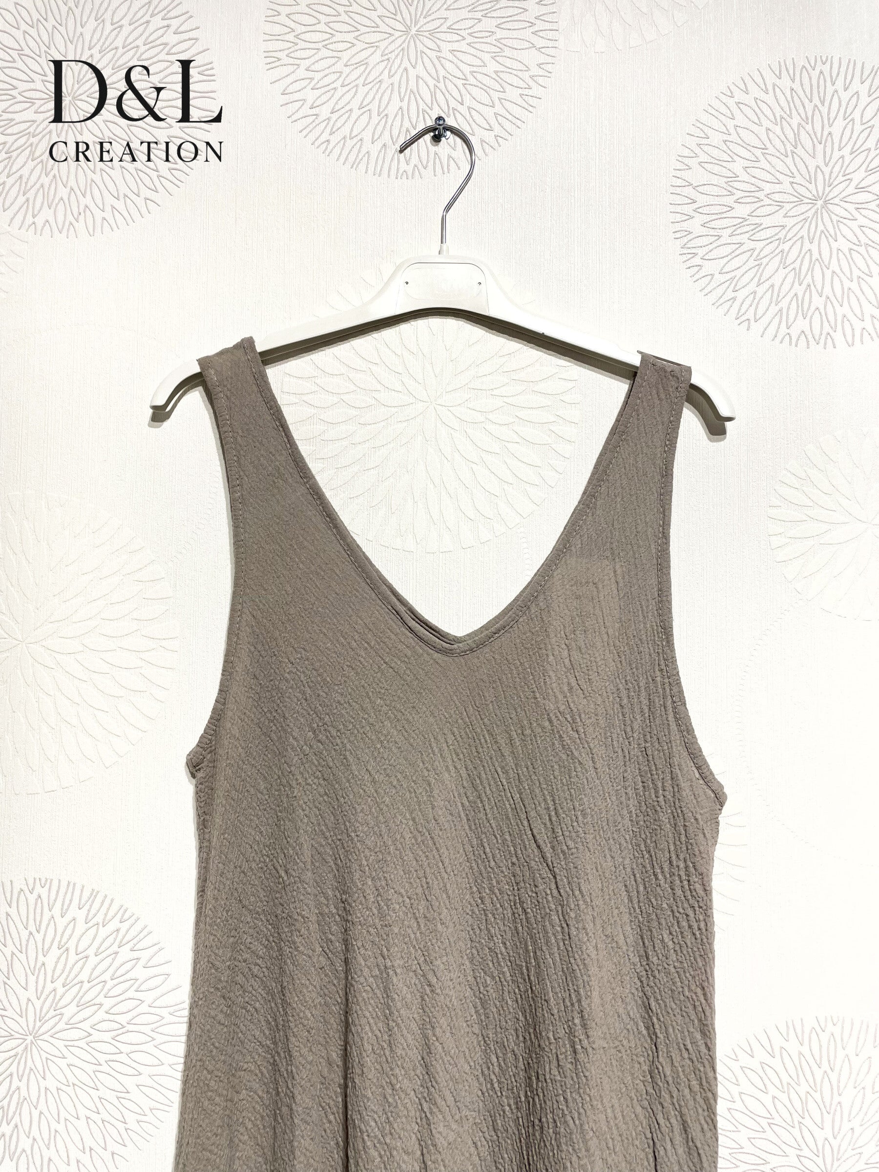 Plus Size Sleeveless Dress V-Neck in Waze Ultra Stretch