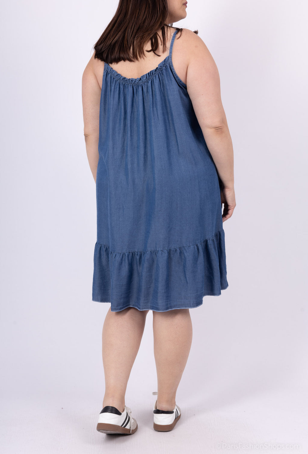 Plus Size Mid-length Klänning i Tencel