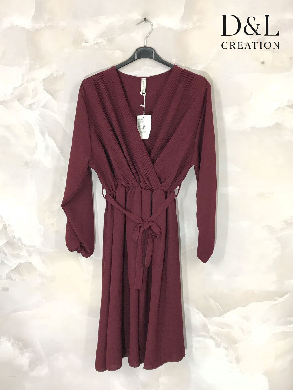 Elegant plus-size midi dress T40 to T56 Stora Storlekar