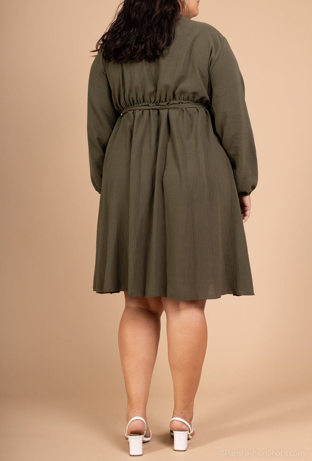 Elegant plus-size midi dress T40 to T56 i Stor Storlek