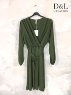 Elegant plus-size midi dress T40 to T56 i Stor Storlek