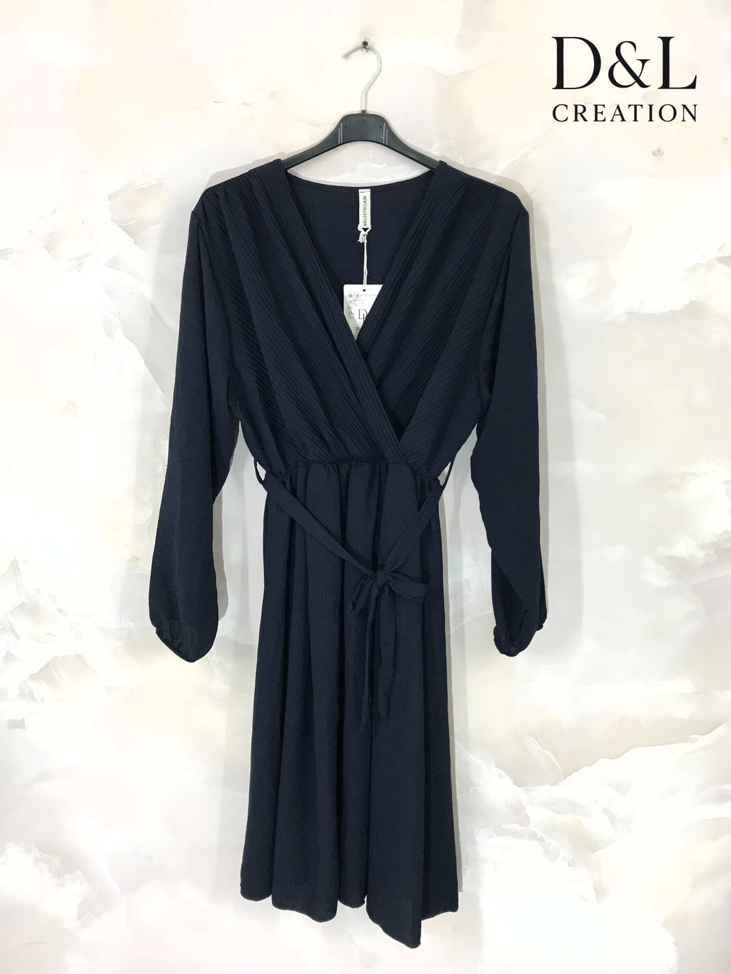Elegant plus-size midi dress T40 to T56 Stora Storlekar