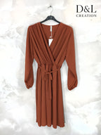 Elegant plus-size midi dress T40 to T56 Stora Storlekar