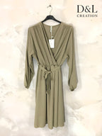 Elegant plus-size midi dress T40 to T56 Stora Storlekar