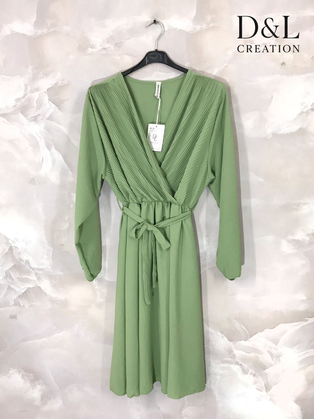 Elegant plus-size midi dress T40 to T56 Stora Storlekar
