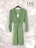 Elegant plus-size midi dress T40 to T56 Stora Storlekar