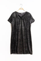 Plus Size Sparkly velvet dress