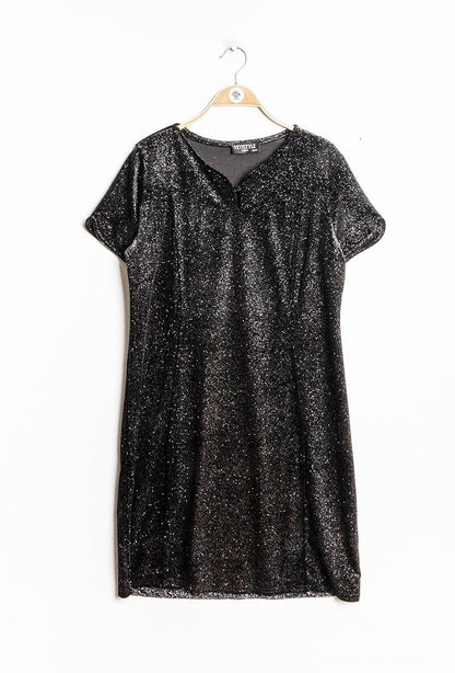 Plus Size Sparkly velvet dress