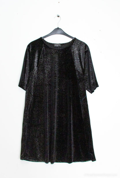 Plus Size Sparkly velvet dress