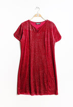 Plus Size Sparkly velvet dress