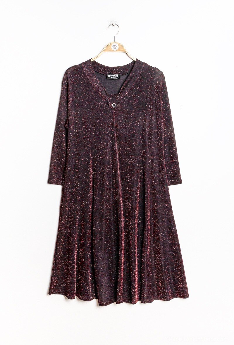 Glittrig Klänning i Plus Size