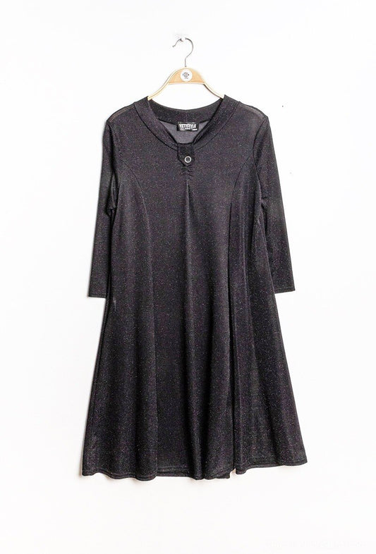 Plus Size Glittrande Klänning