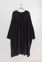 Plus Size Soft V-neck Oversized Sweater Dress