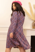 Plus Size Blommig Klänning