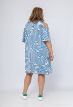 Plus Size Off-the-Shoulder Tunic Dress