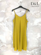 Plus Size Flared Dress with Thin Straps