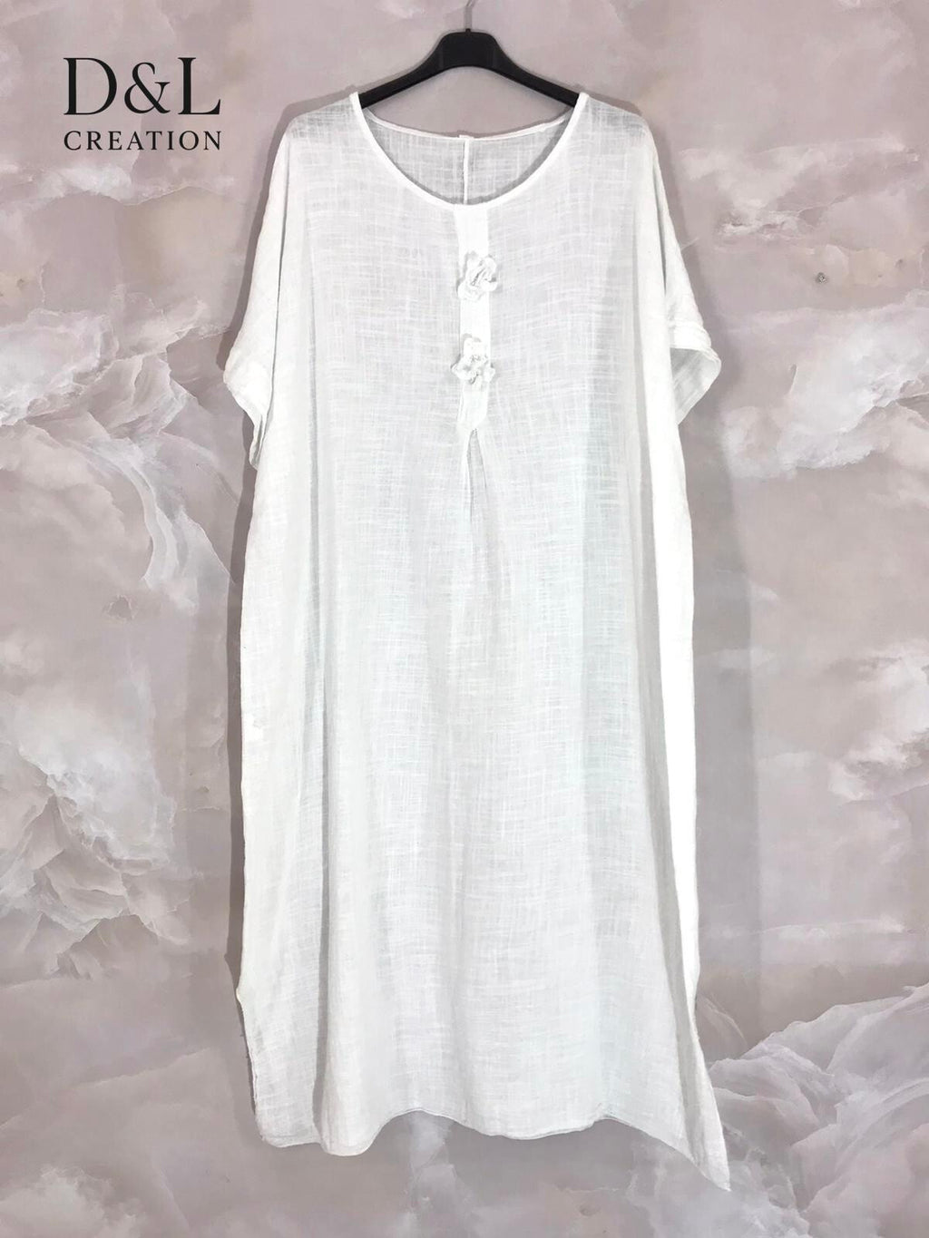 Plus Size United cotton dress with T38 to T56 flowers