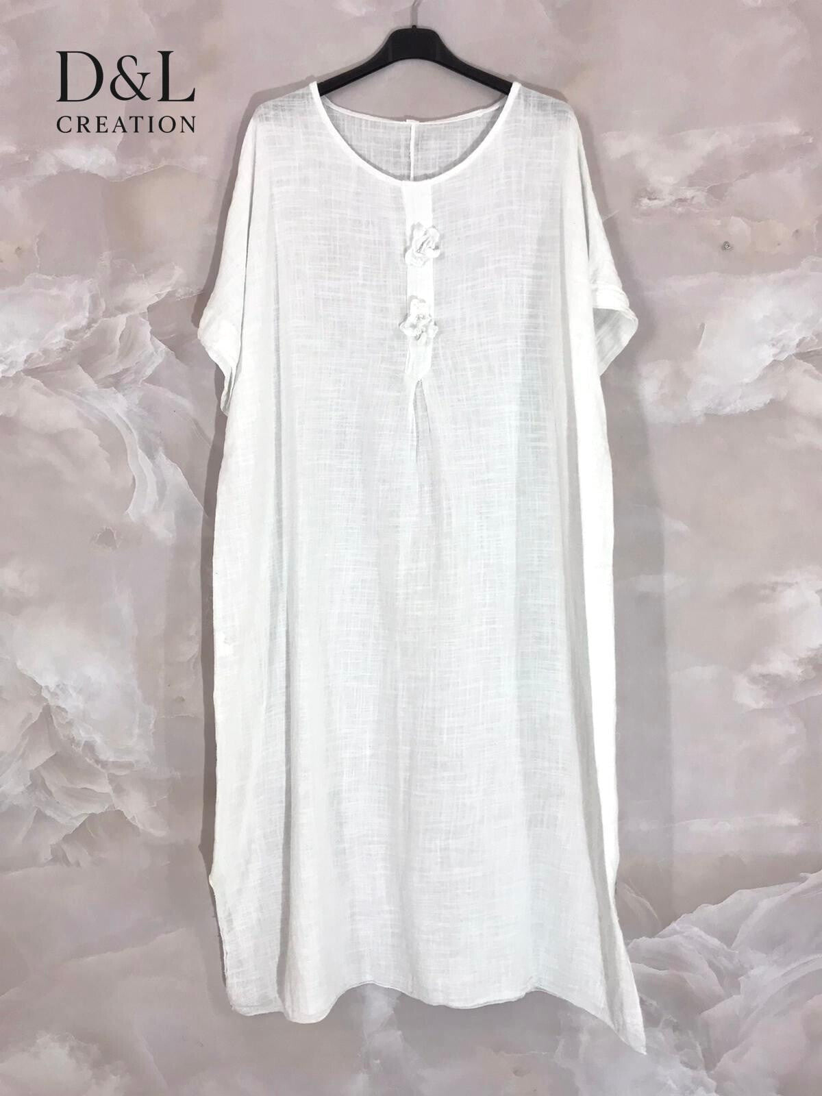 Plus Size United cotton dress with T38 to T56 flowers