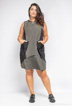 Plus Size Zipped Klänning
