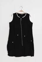 Plus Size Zipped Klänning