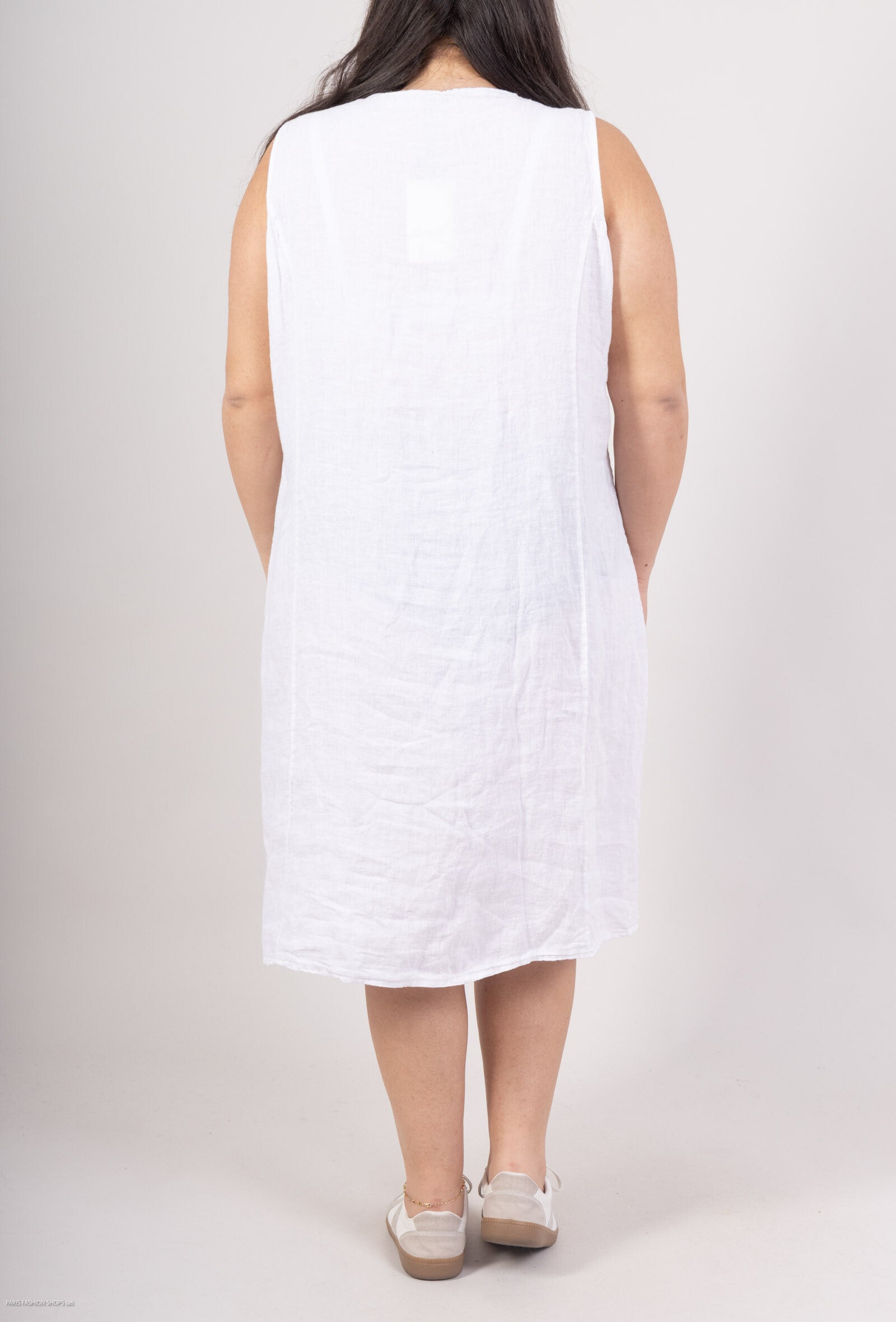 Plus Size Klänning i Linne