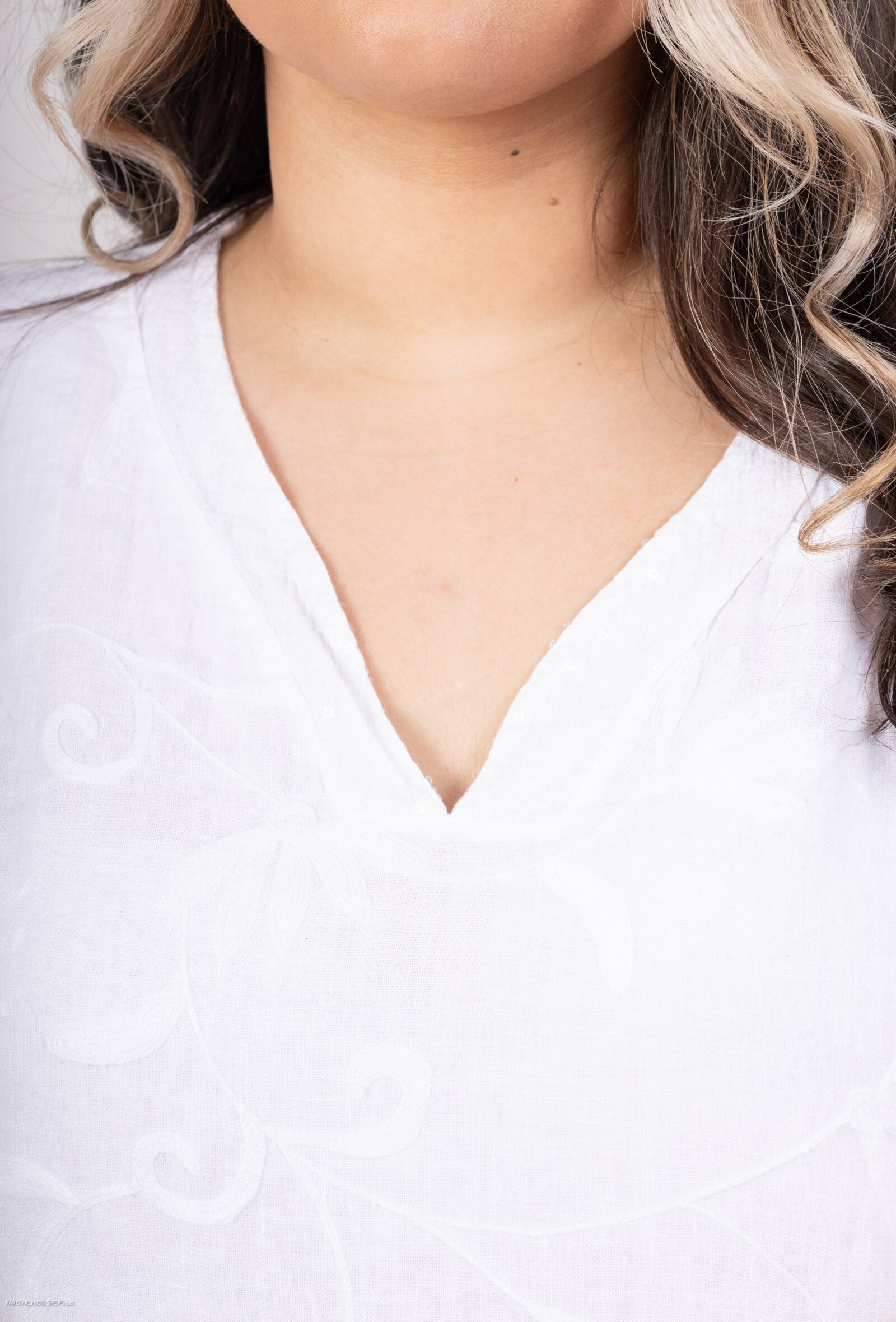 Plus Size Klänning i Linne