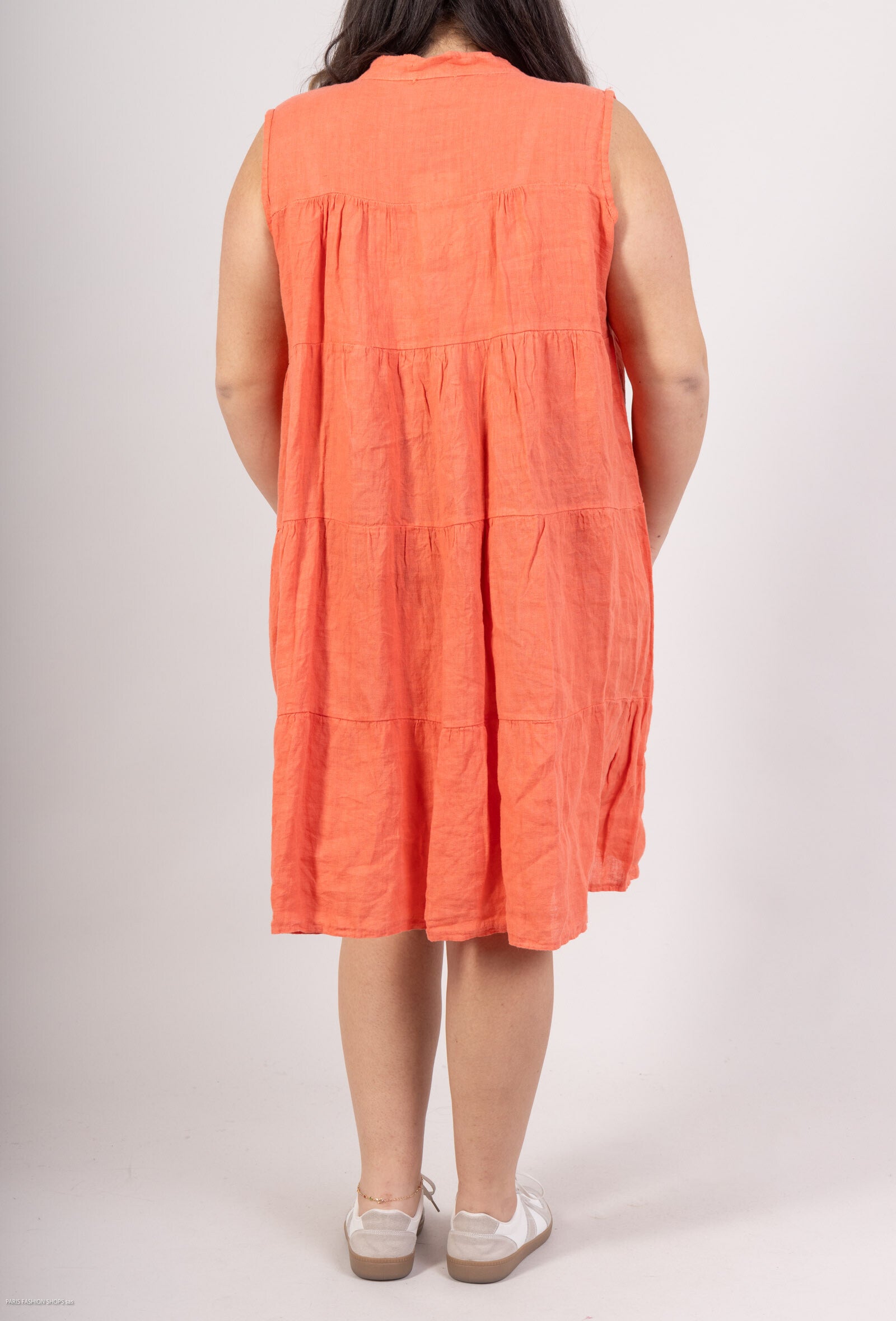 Plus Size Klänning i Linne