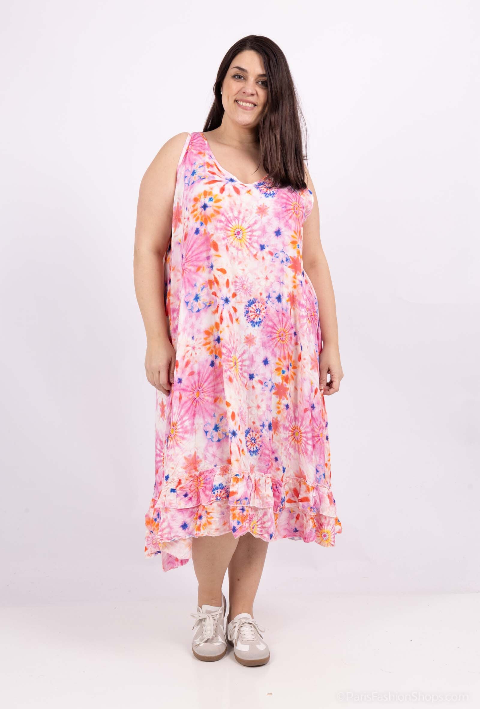 Klänning Plus Size i 100% Viskos