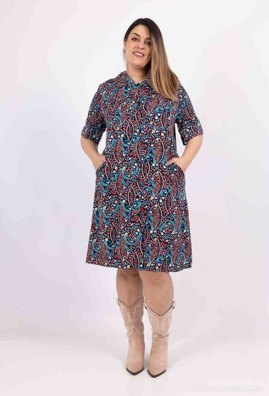 Plus Size Sommarklänning i 100% Viskos