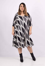 Plus Size Klänning i Viskos