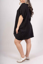 Plus Size Klänning i Linne