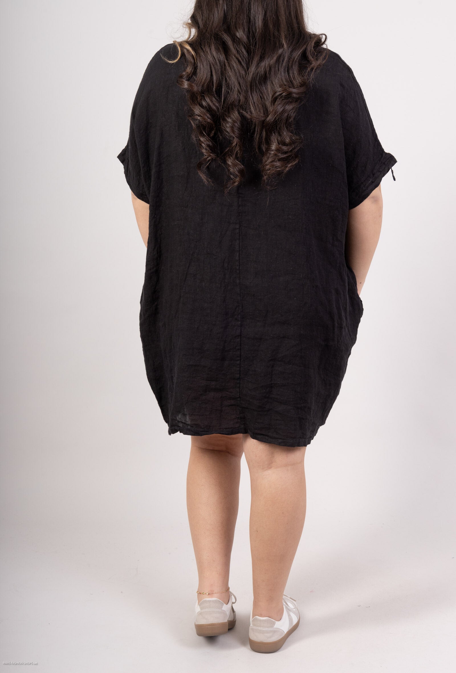 Plus Size Klänning i Linne