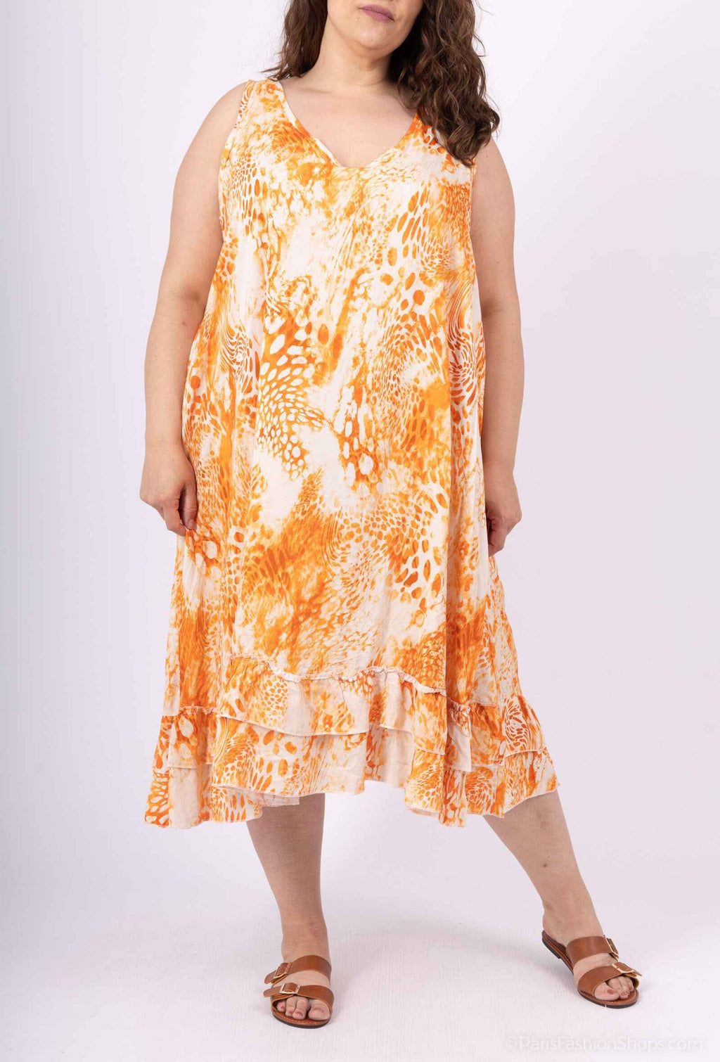Plus Size Klänning i Viskos