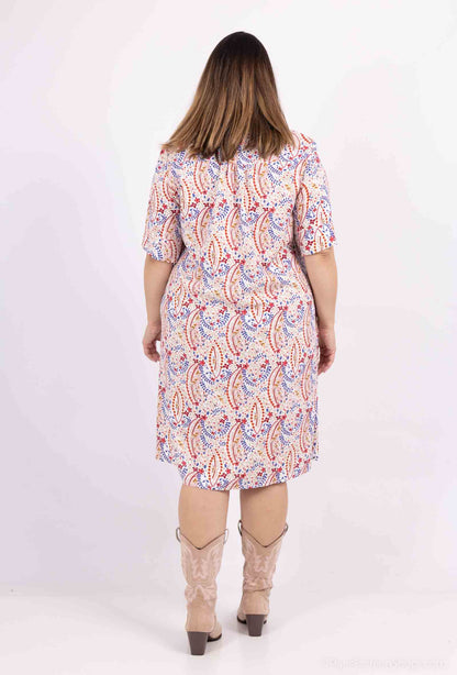 Plus Size Sommarklänning i 100% Viskos