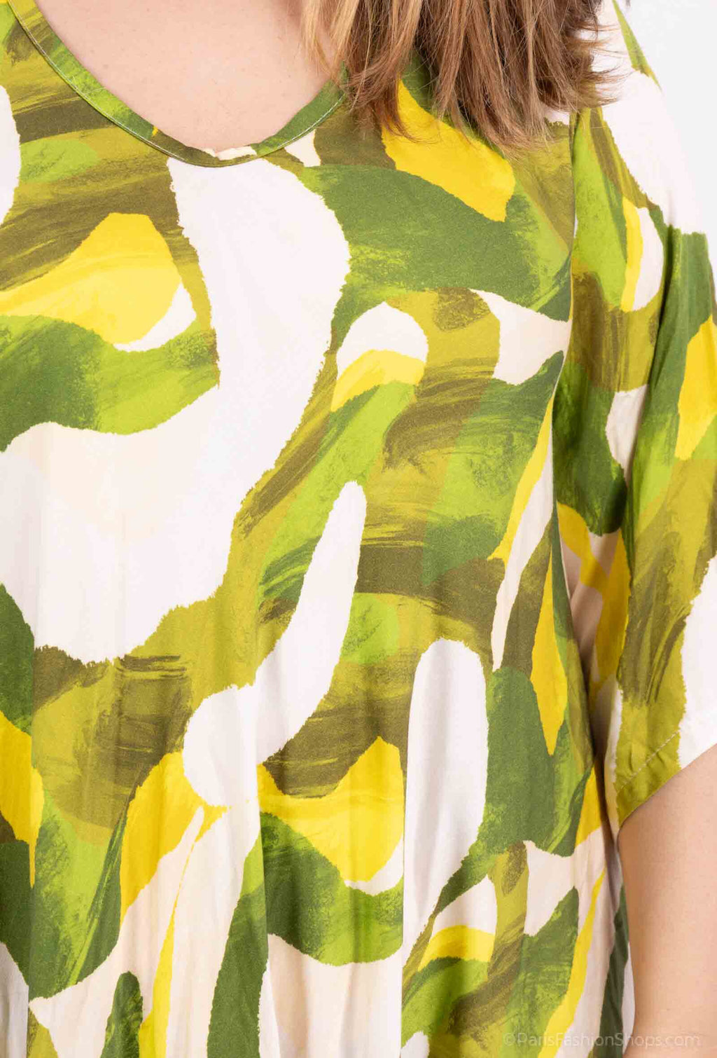 Elegant Plus Size Klänning i 100% Viskos