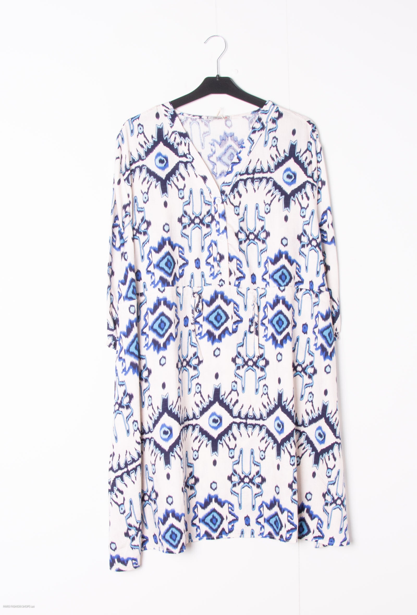 Plus Size Summer dresses printed with belt to tie
