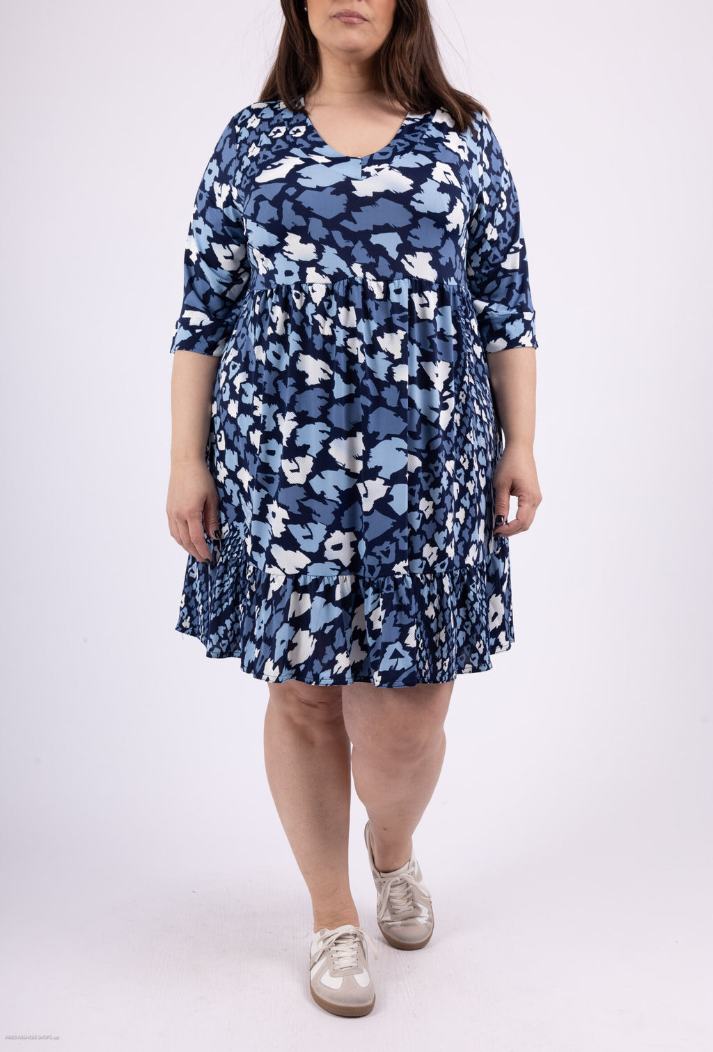 Plus Size Klänningar Med Tryck För Sommaren