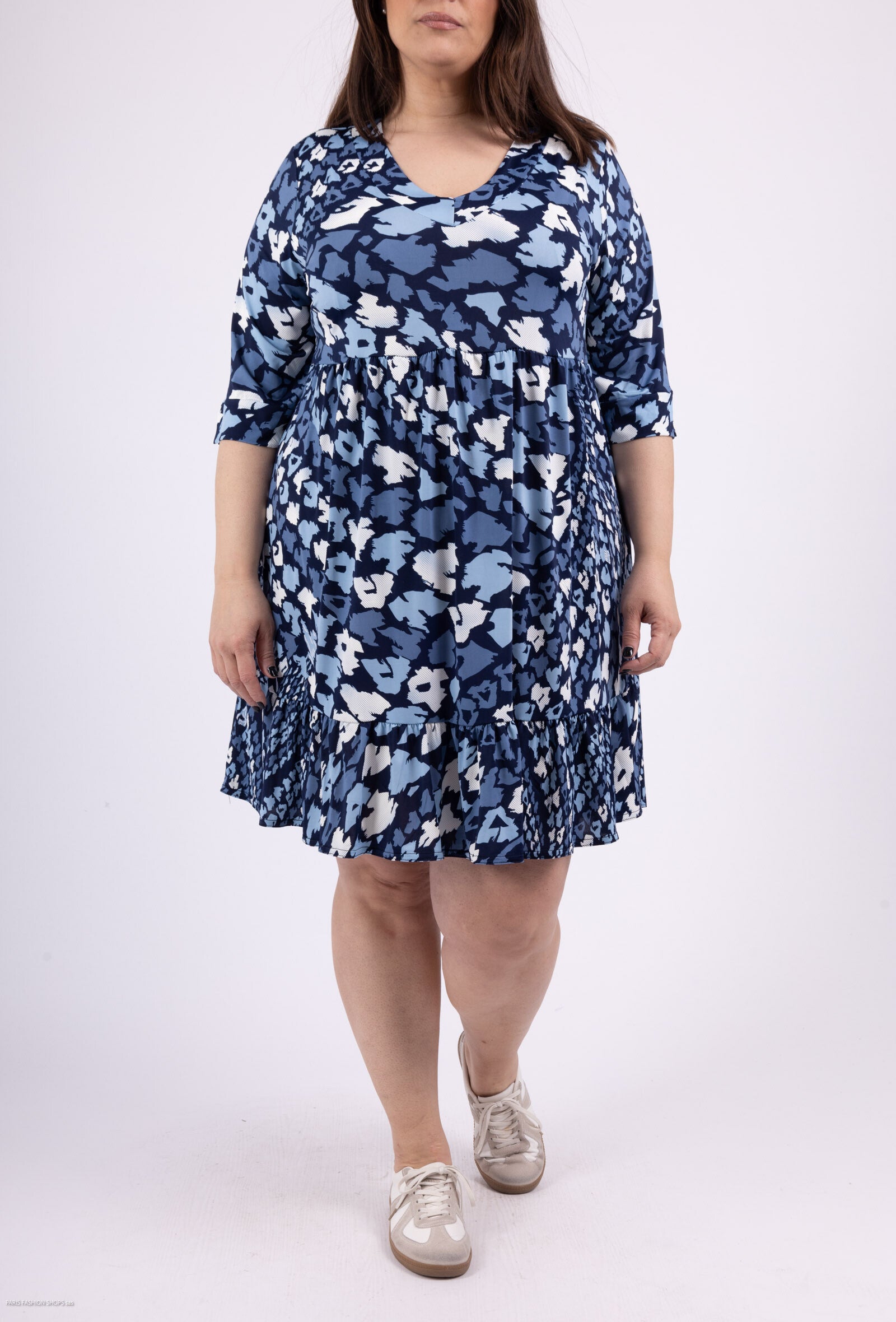 Plus Size Klänningar Med Tryck För Sommaren