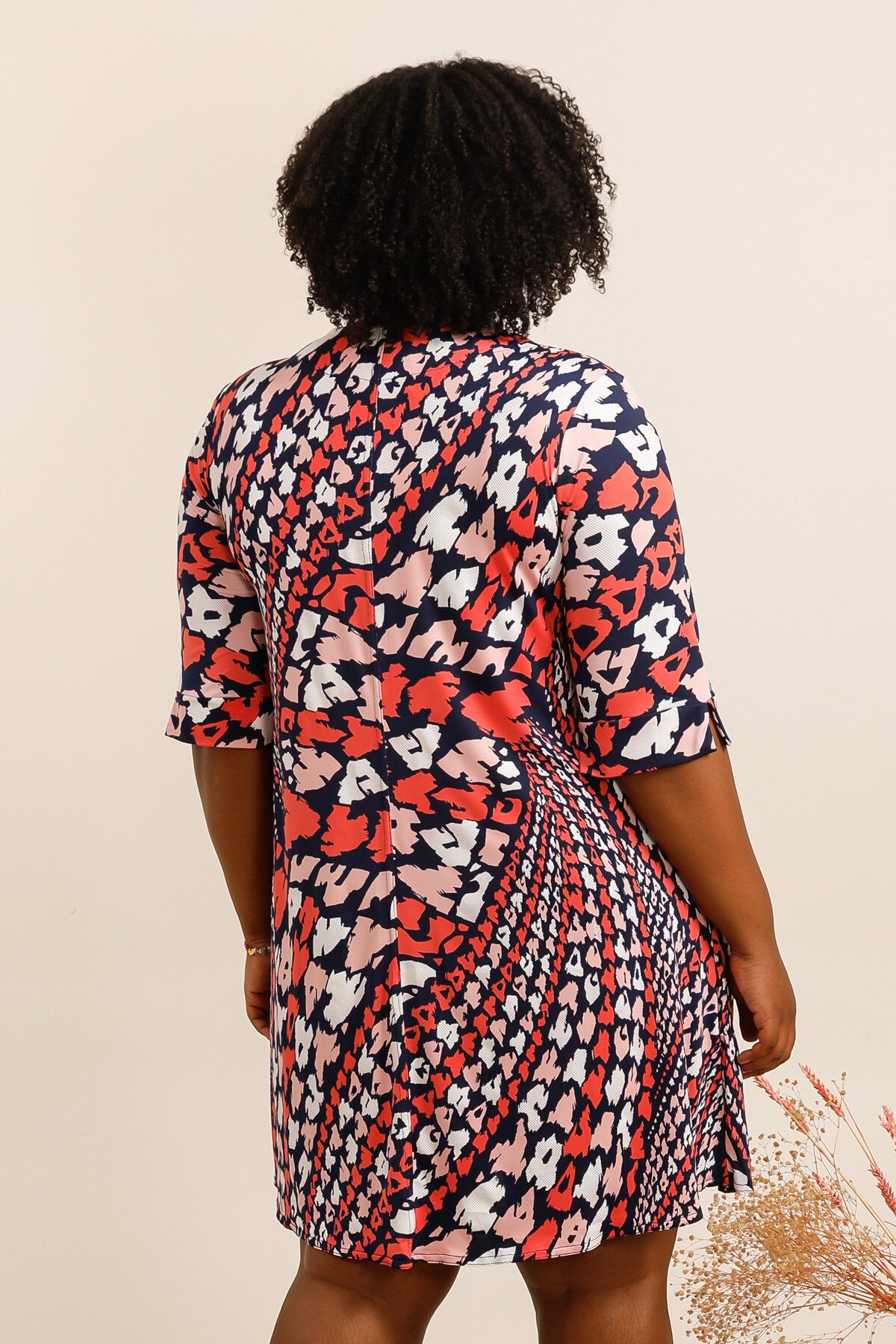 Sommarklänning i Stor Storlek med Tryck