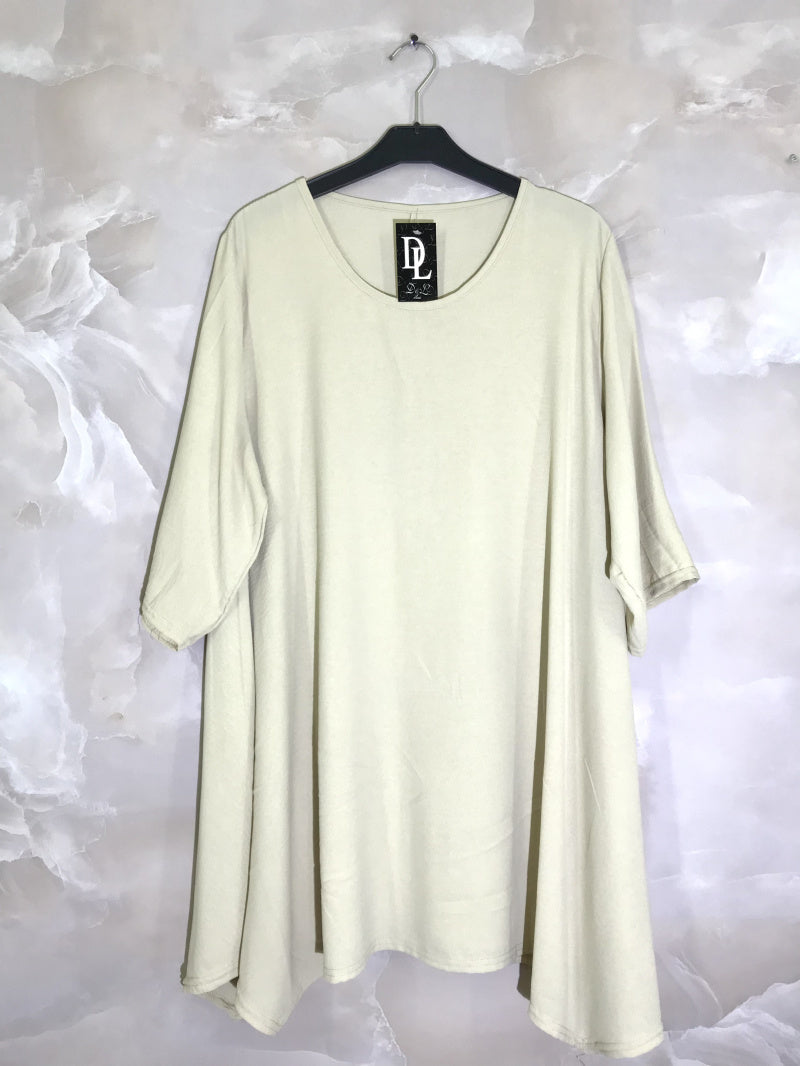 Plus Size Mid-length Flared Sleeve Dress
